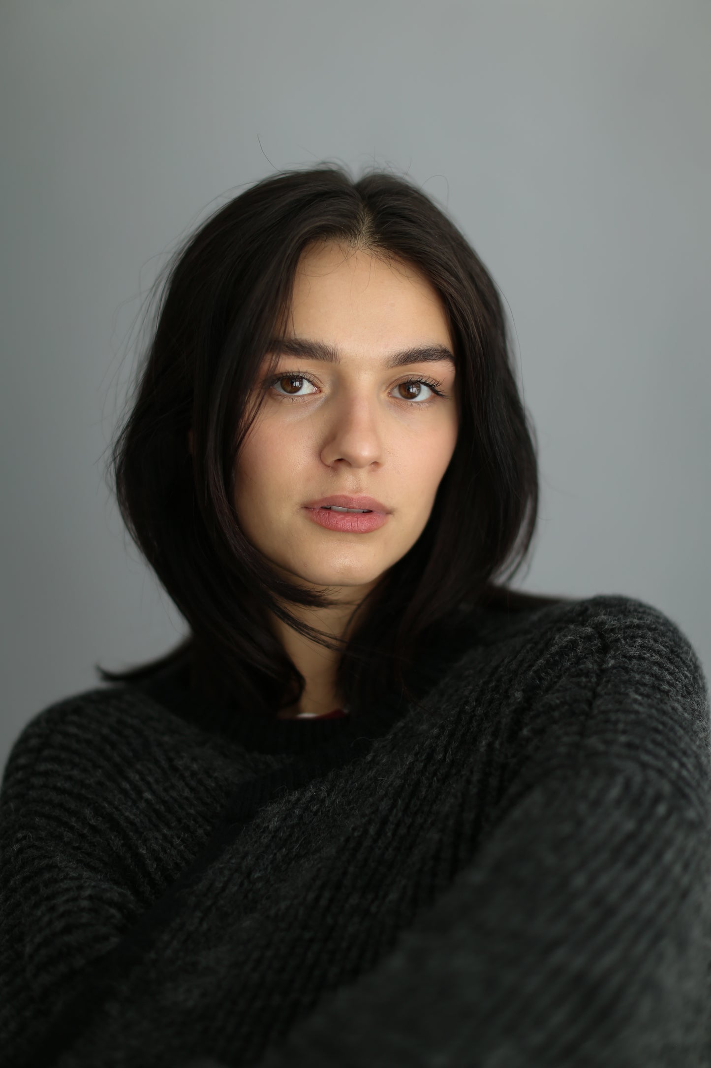 cardigan ample bicolore