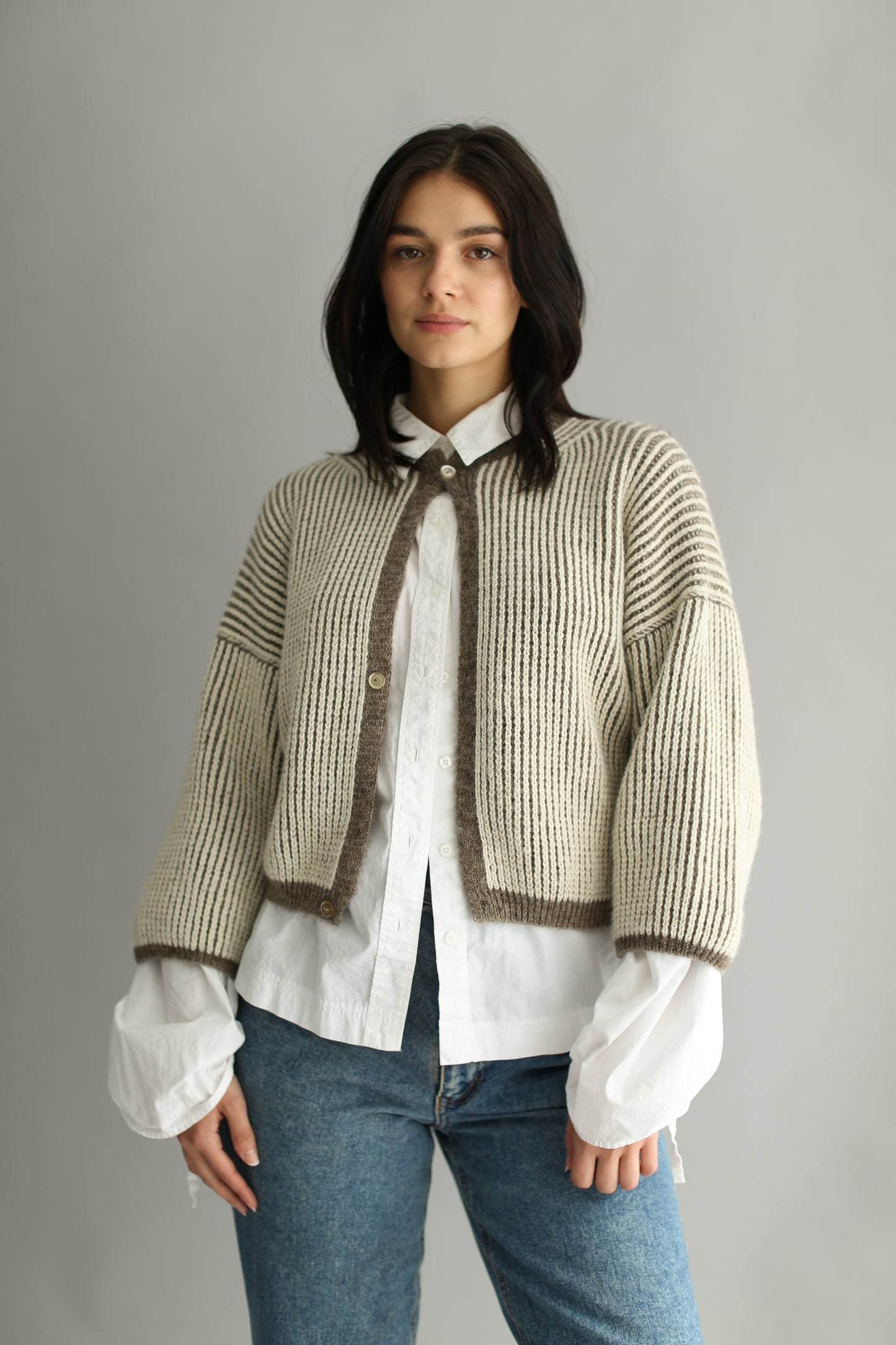 cardigan bicolor