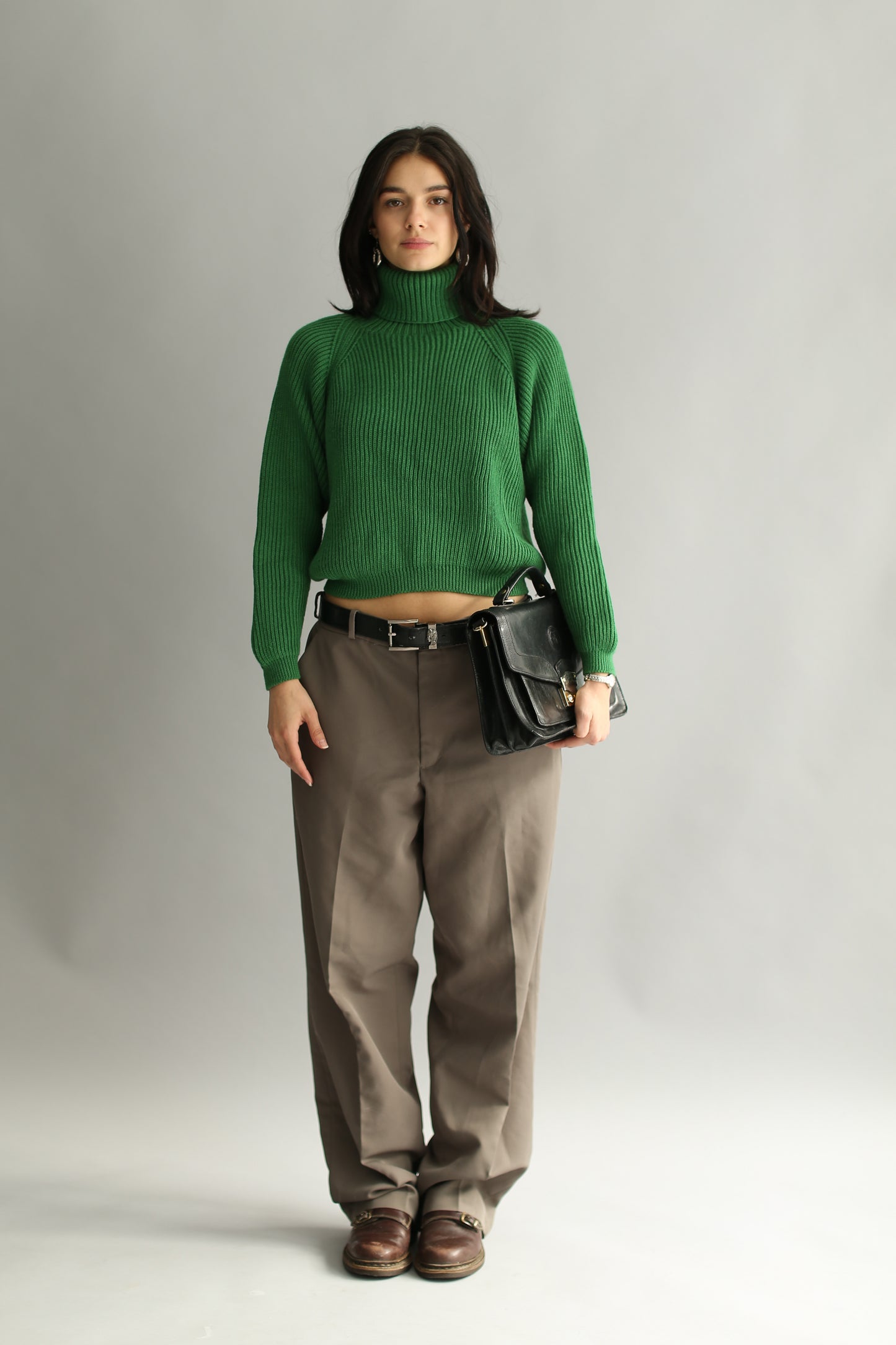 cropped turtleneck