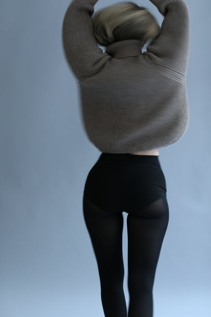 cropped turtleneck