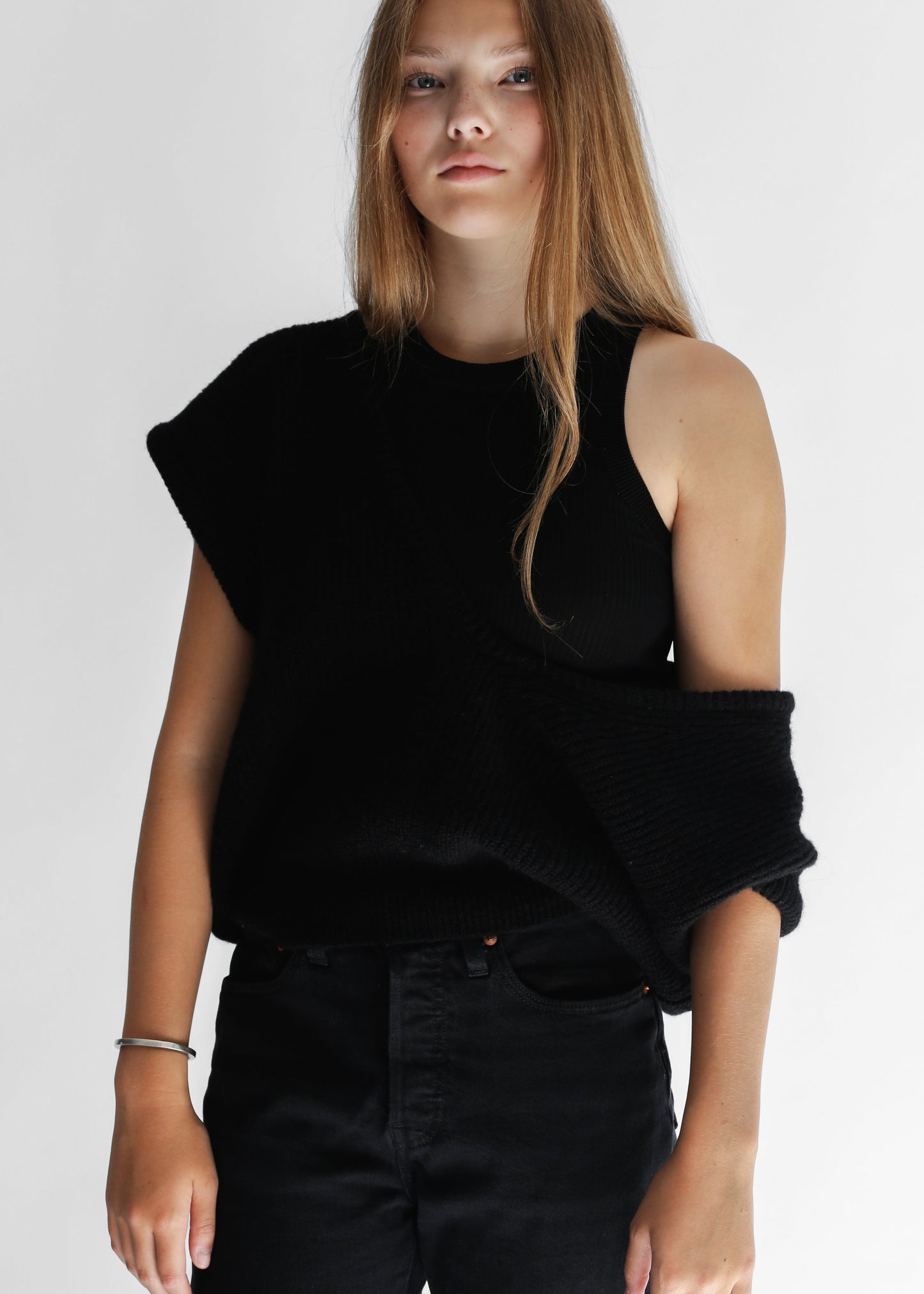 deep v-neck vest