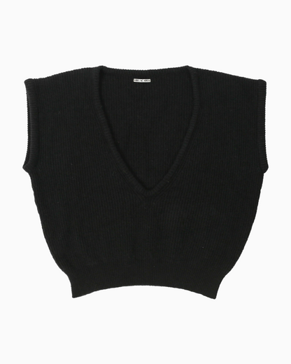 deep v-neck vest