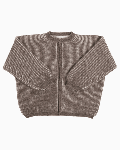 cardigan bicolor oversized