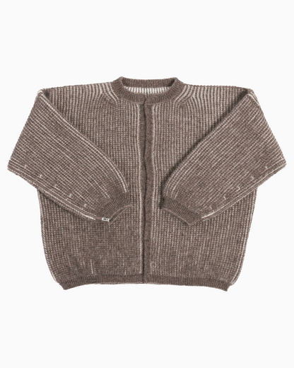 cardigan bicolor oversized