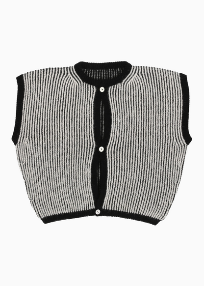 reversible cardigan vest