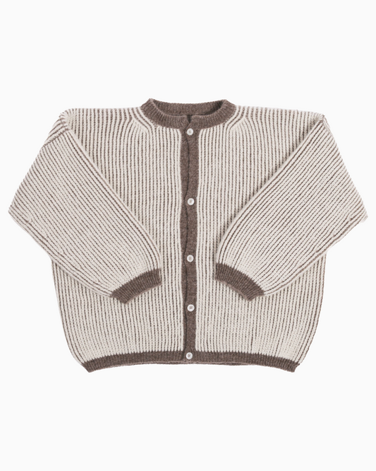 cardigan bicolor oversized