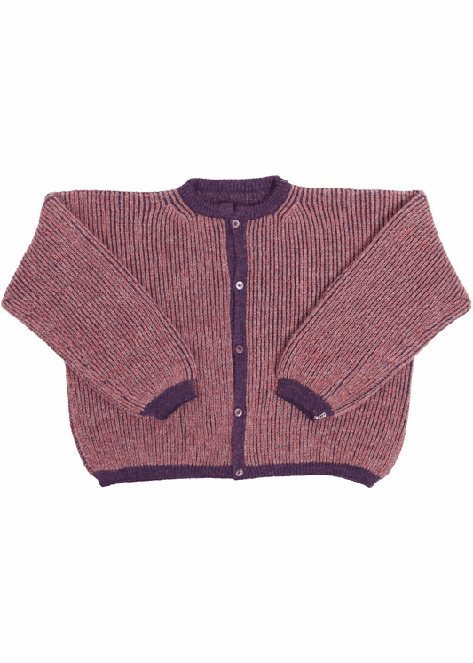 cardigan bicolor oversized