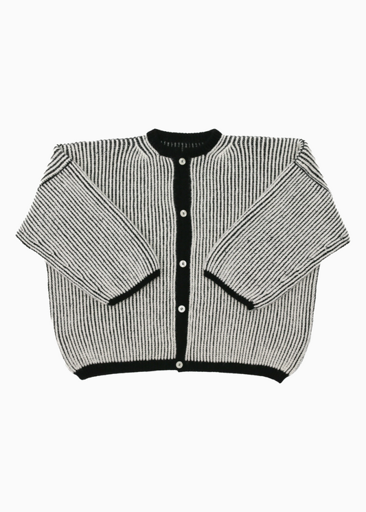 cardigan bicolor oversized