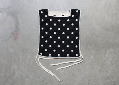 black and white polka top
