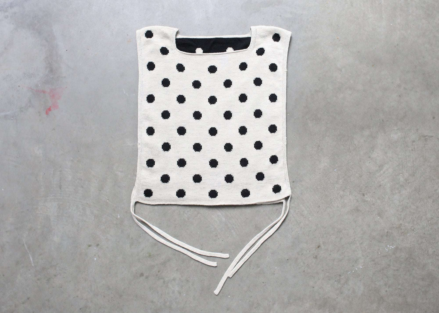 black and white polka top