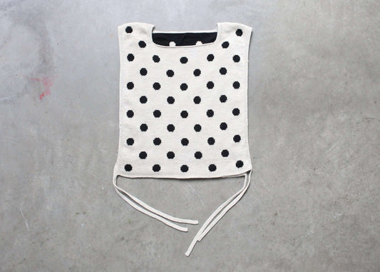 black and white polka top