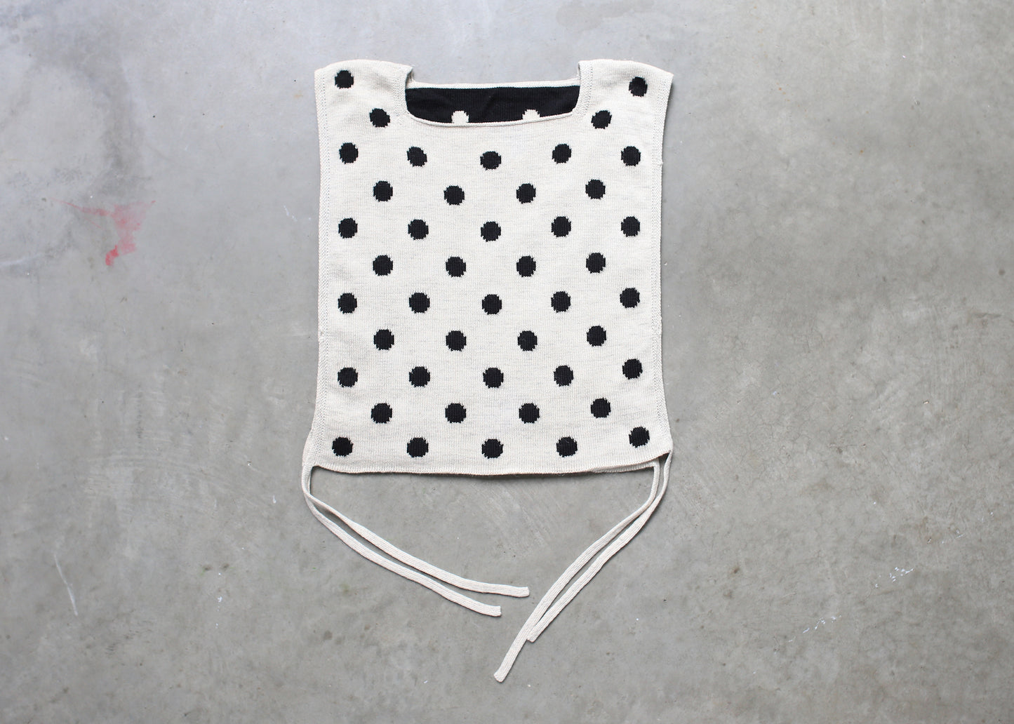 black and white polka top