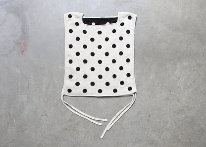black and white polka top