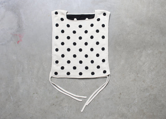 black and white polka top